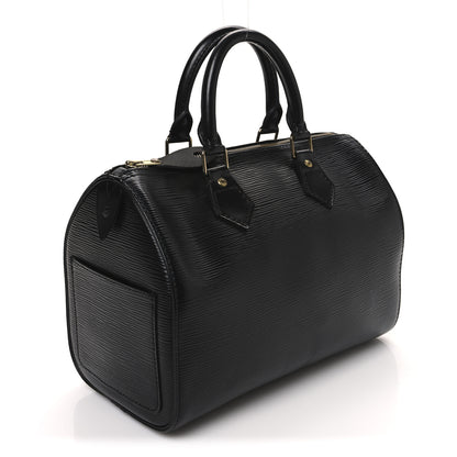 Louis Vuitton Epi Speedy 25 Black 3 of 10