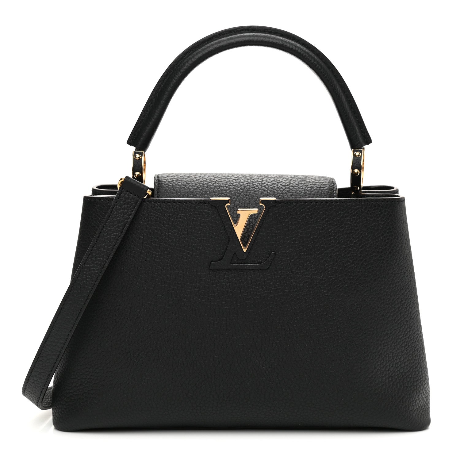 Louis Vuitton Taurillon Capucines PM Black 1 of 7