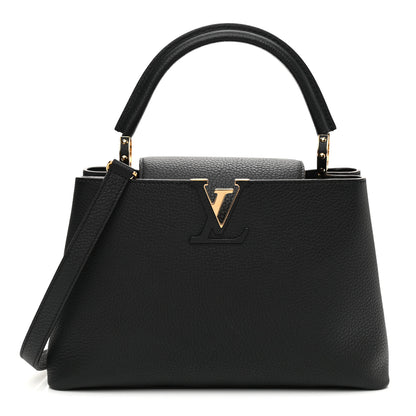Louis Vuitton Taurillon Capucines PM Black 1 of 7