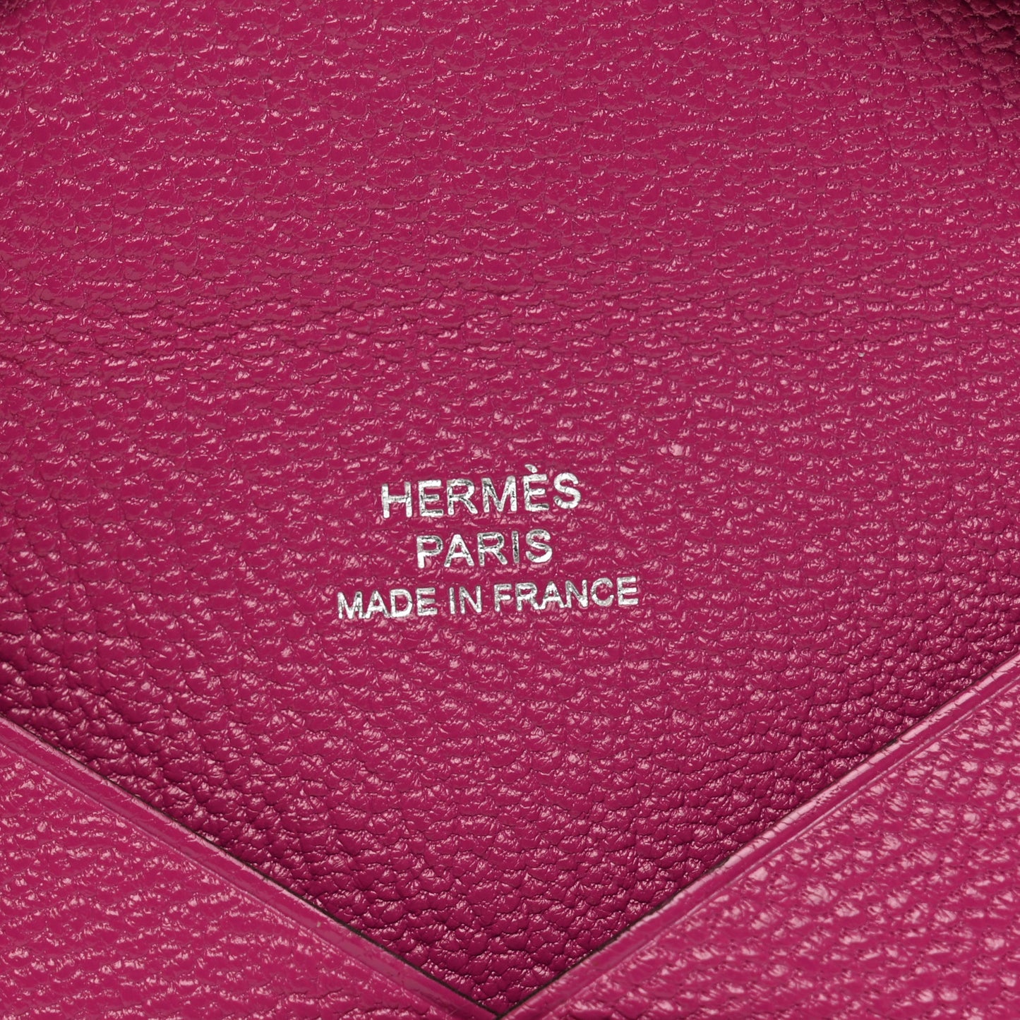 Chevre Mysore Calvi Card Case Rose Pourpre