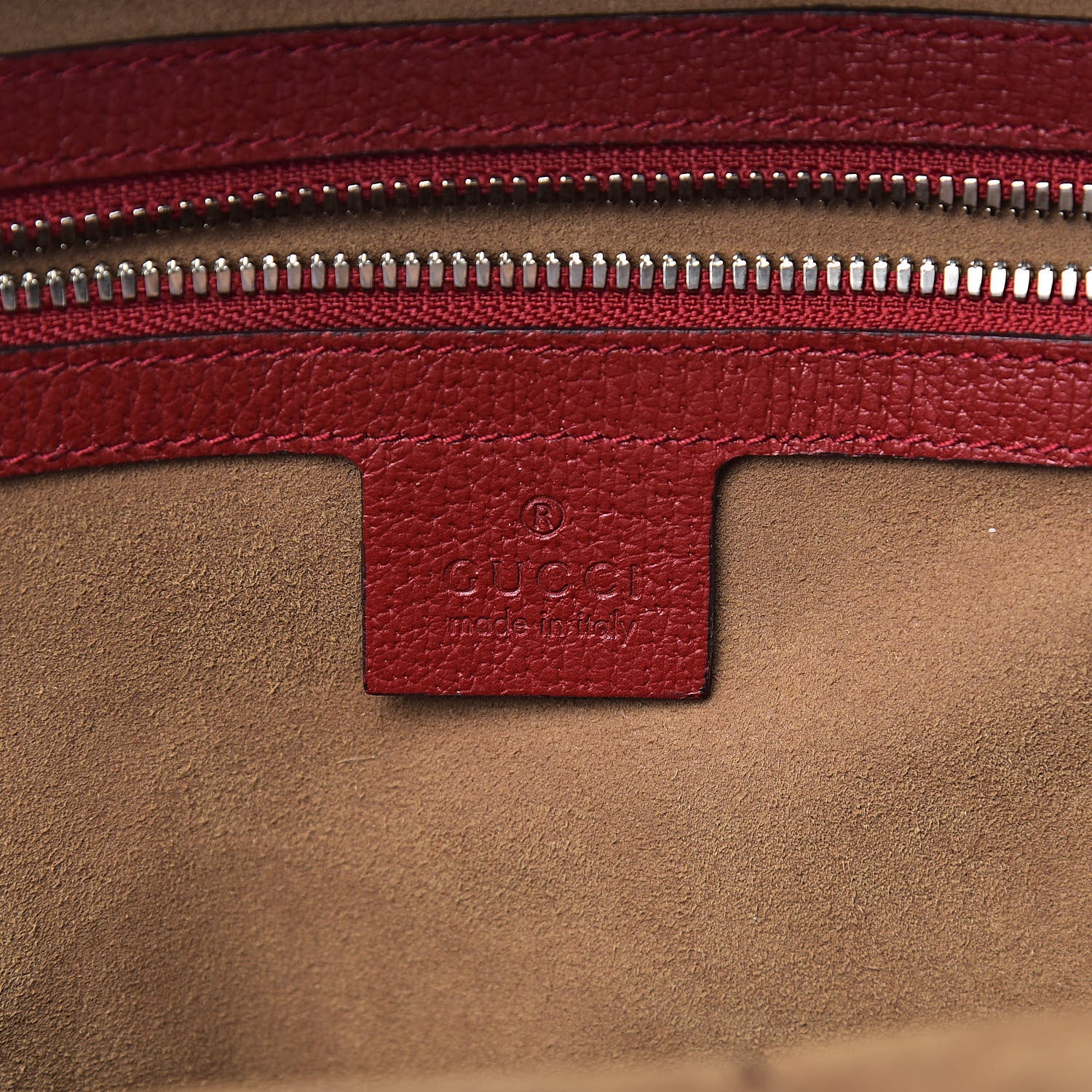 Gucci GG Supreme Monogram Tian Web Small Day Backpack Beige Multicolor Red 6 of 13
