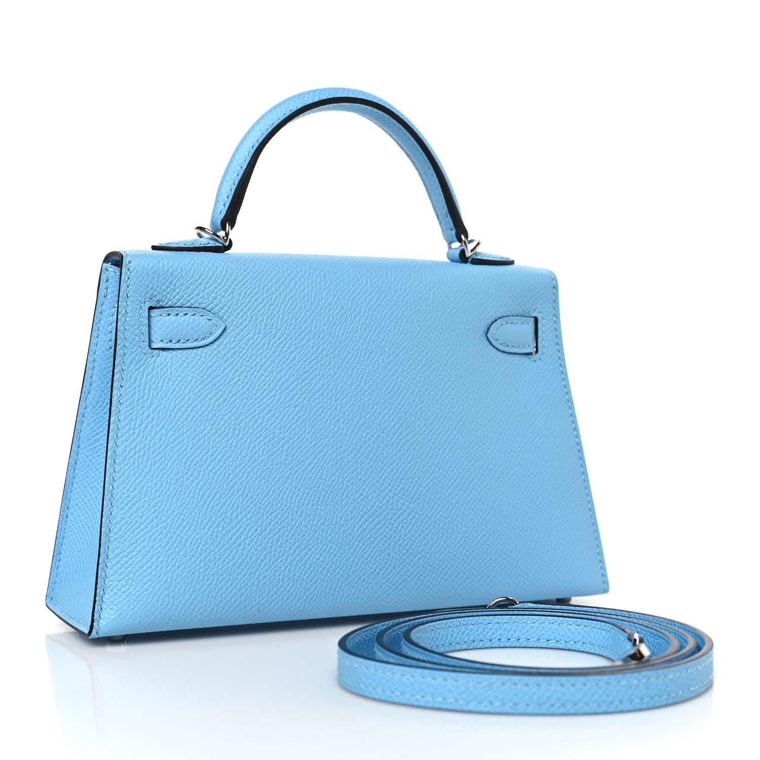 Hermes Epsom Mini Kelly Sellier 20 Celeste 3 of 10