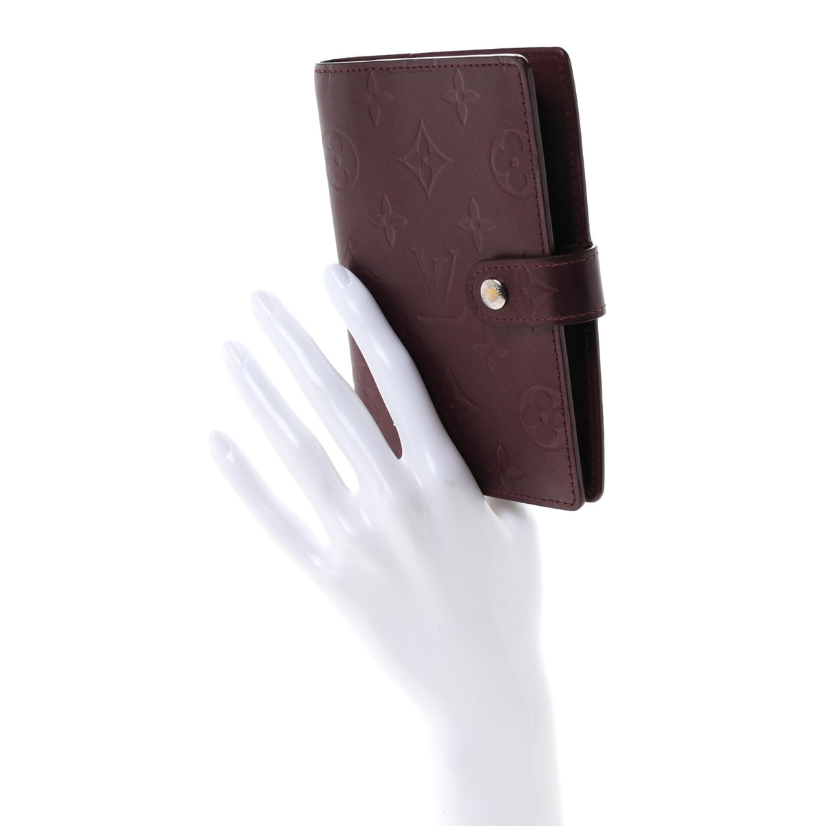 Mat Monogram Small Ring Agenda Cover Violet