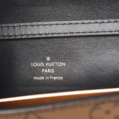 Louis Vuitton Calfskin Reverse Monogram Column Clutch 5 of 8