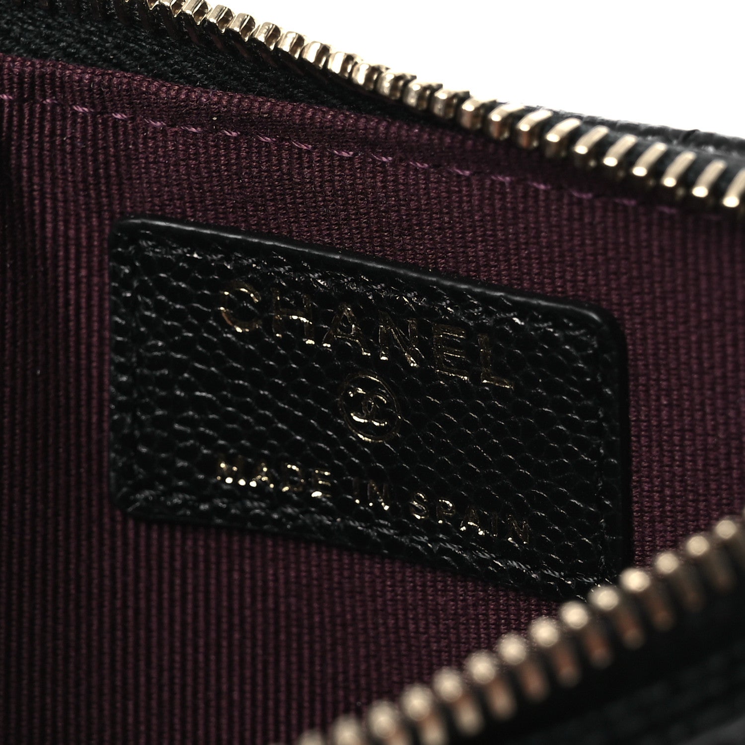 Chanel Caviar Quilted Flap Zip Card Holder Black 6 of 8