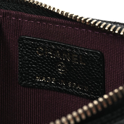 Chanel Caviar Quilted Flap Zip Card Holder Black 6 of 8