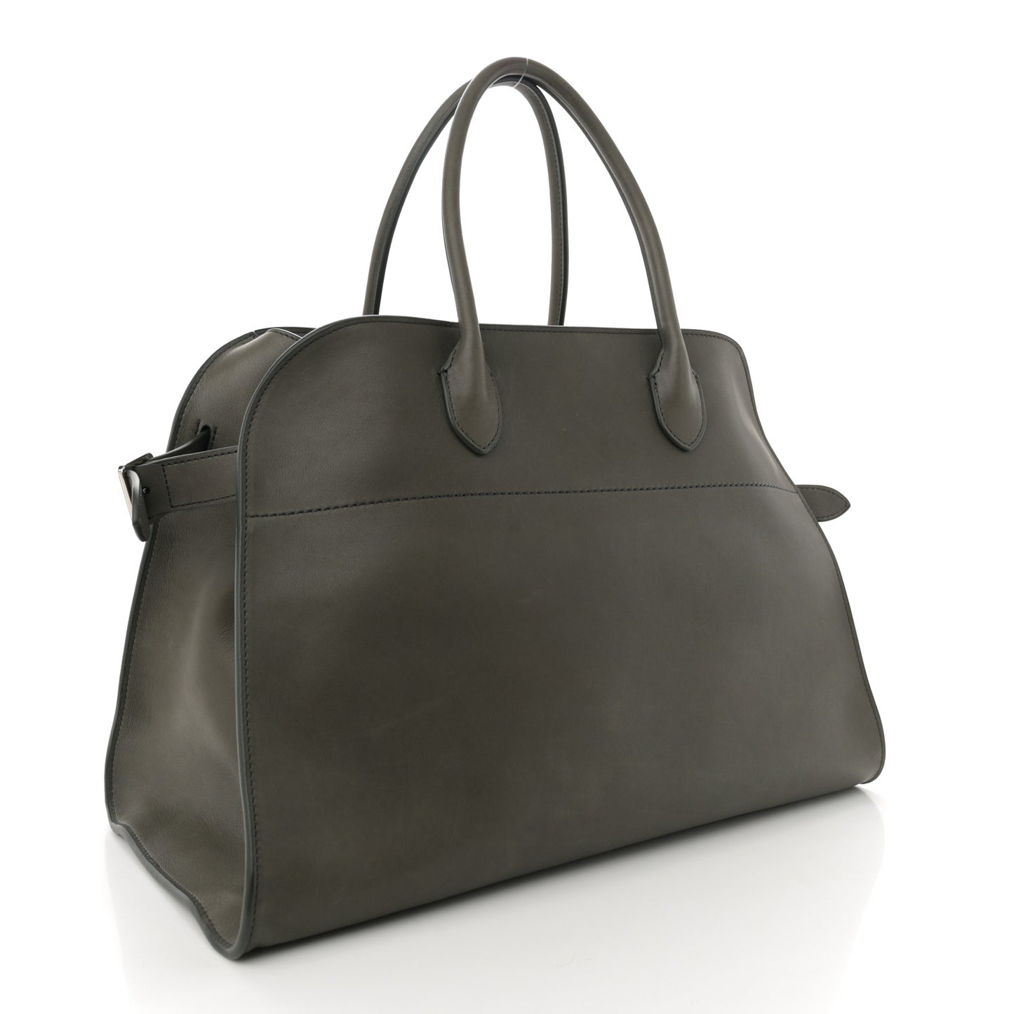 Polished Saddle Calfskin Soft Margaux 15 Koala Grey