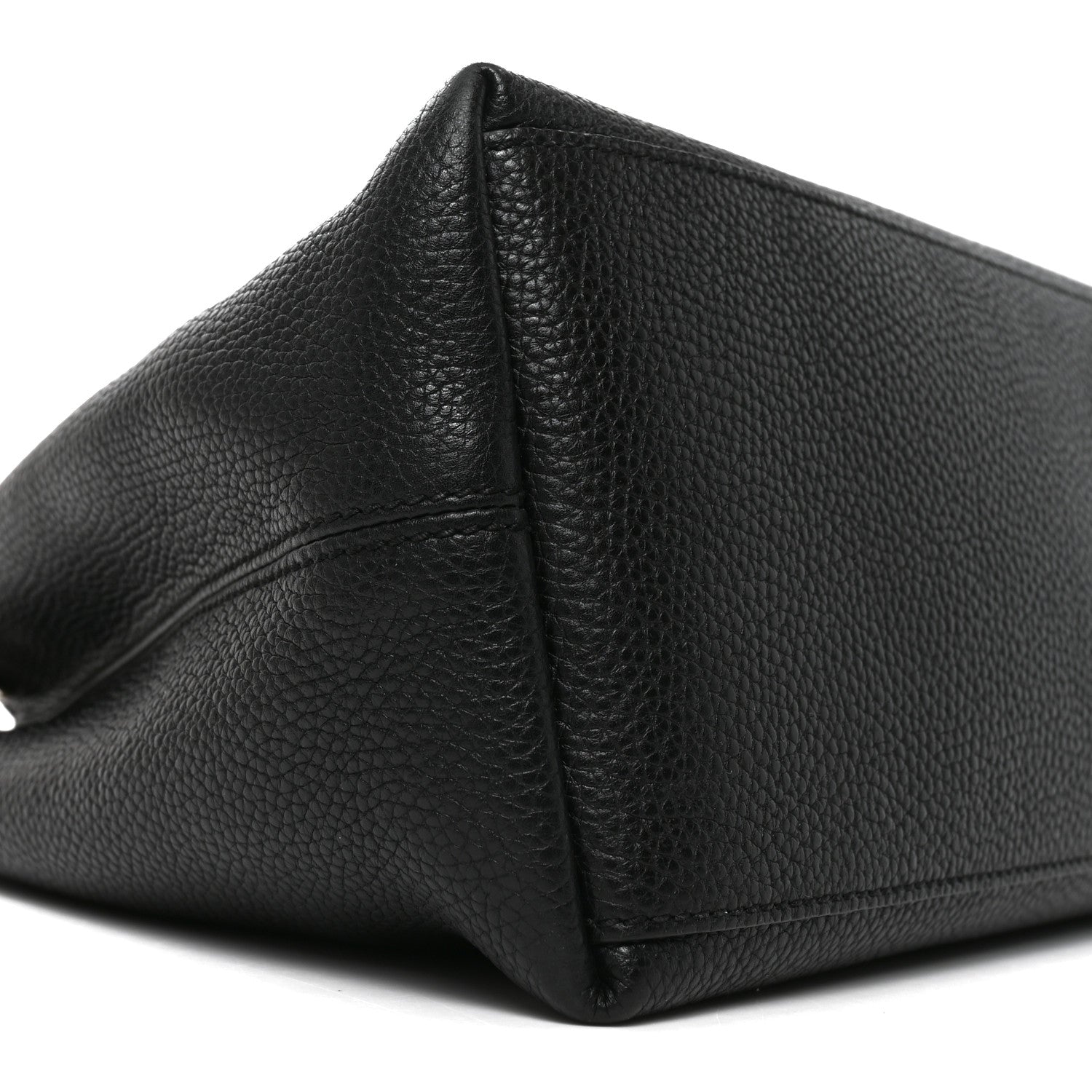 Gucci Pebbled Calfskin Medium Soho Chain Shoulder Bag Black 8 of 9