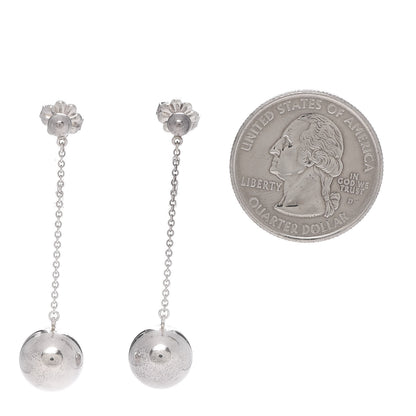 Tiffany Sterling Silver 10mm HardWear Ball Drop Earrings 2 of 4