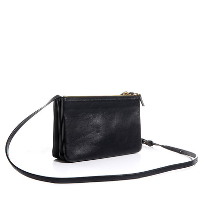 Celine Lambskin Small Trio Crossbody Bag Black 3 of 7