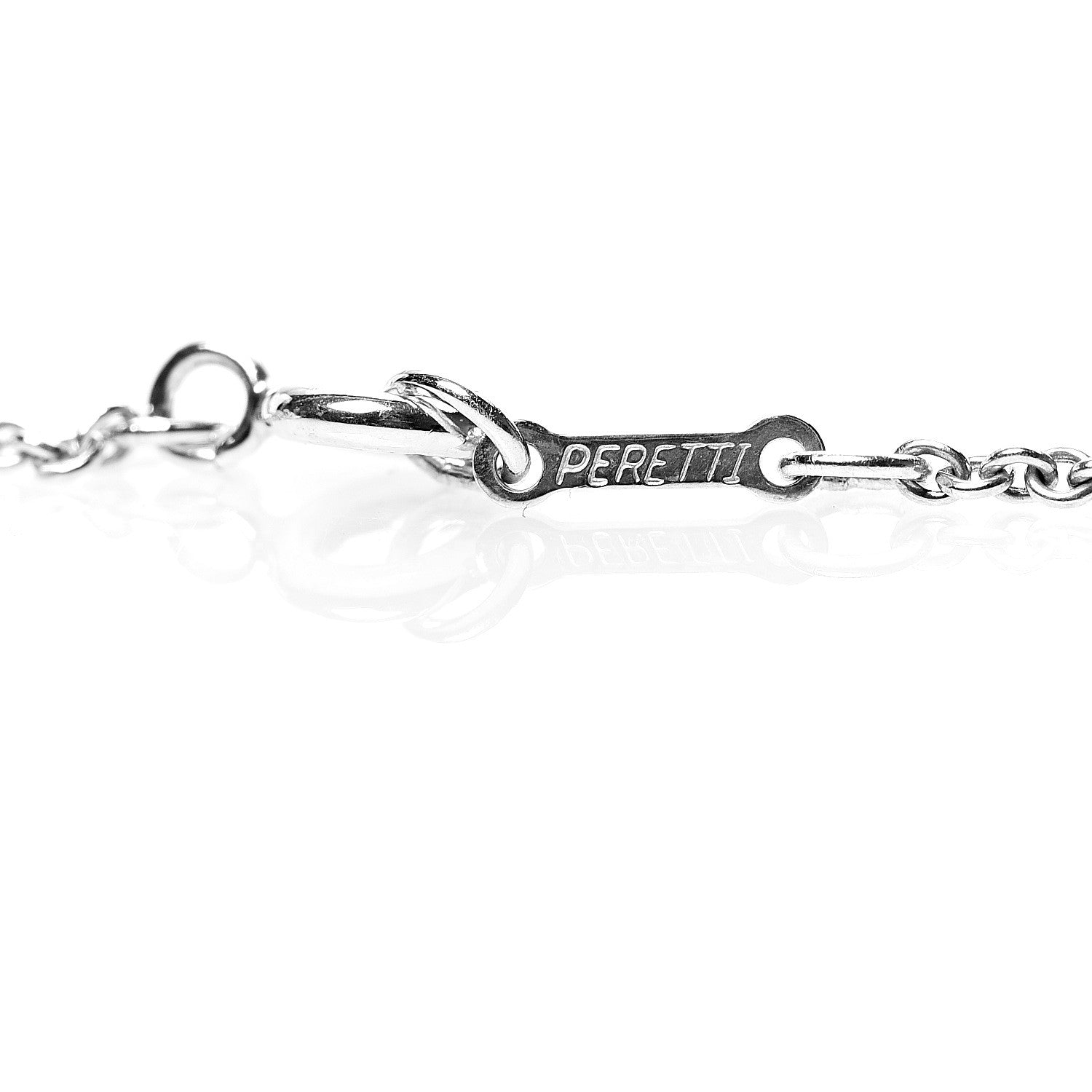 Tiffany Sterling Silver 20mm Elsa Peretti Bean Pendant Necklace 5 of 6
