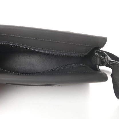 Burberry Rubberised Cotton Foldover Pocket Bag Black 5 of 9