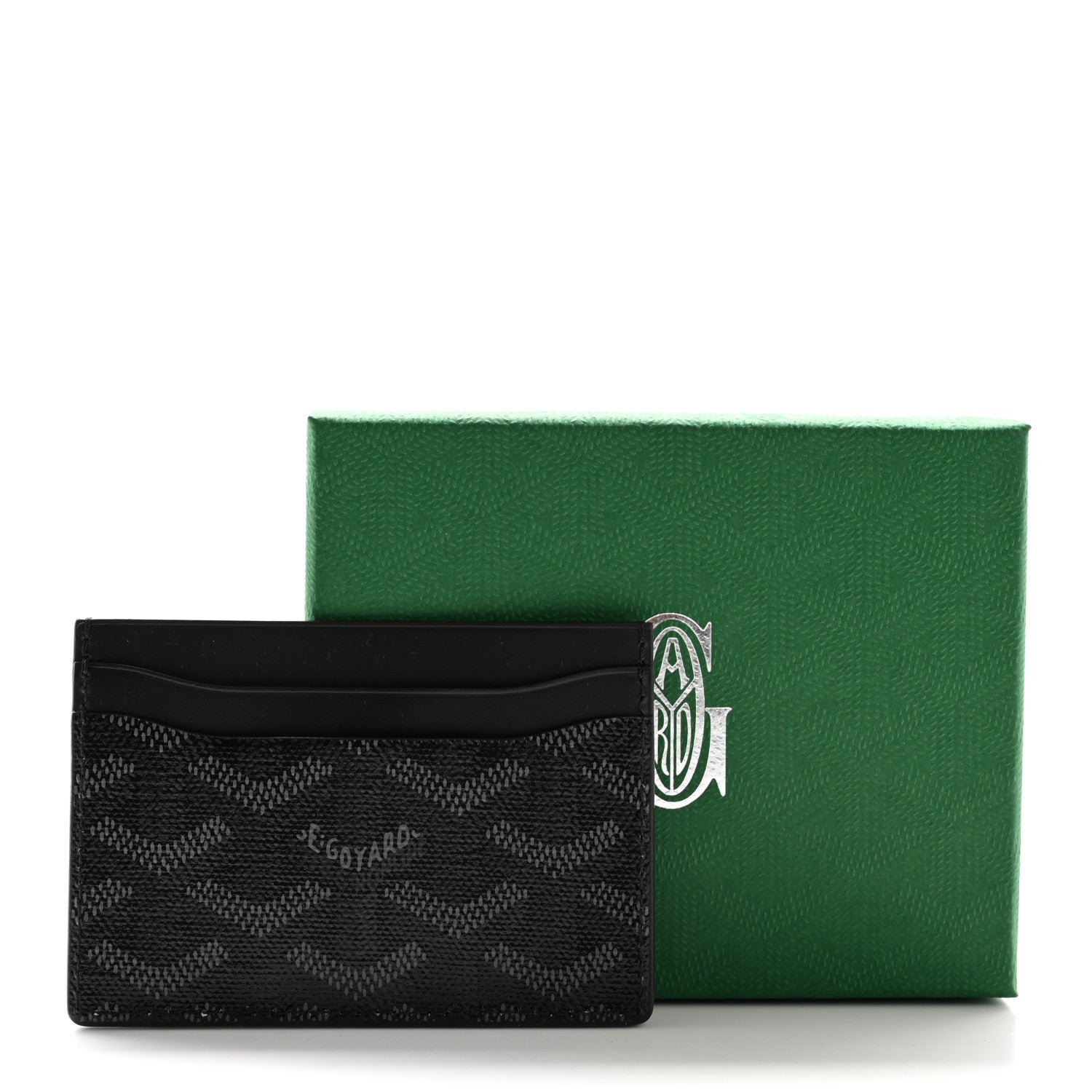 Goyard Goyardine Saint Sulpice Card Holder Jet Black 9 of 9