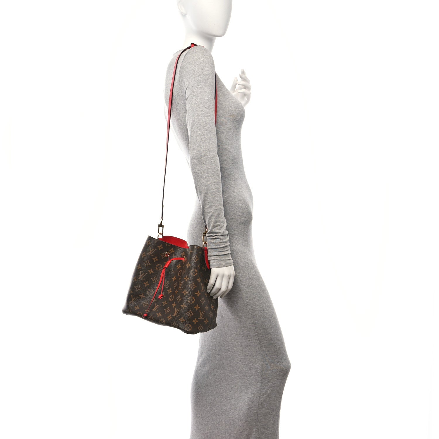 Louis Vuitton Monogram Neonoe MM Coquelicot 2 of 9