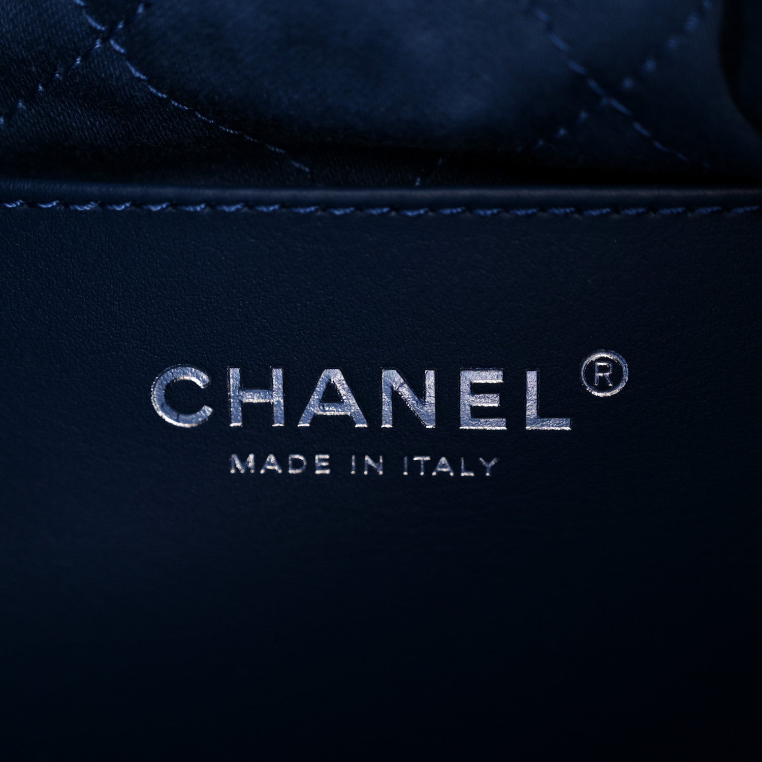Chanel Washed Denim Quilted Studded Mini Chanel 22 Blue 6 of 10
