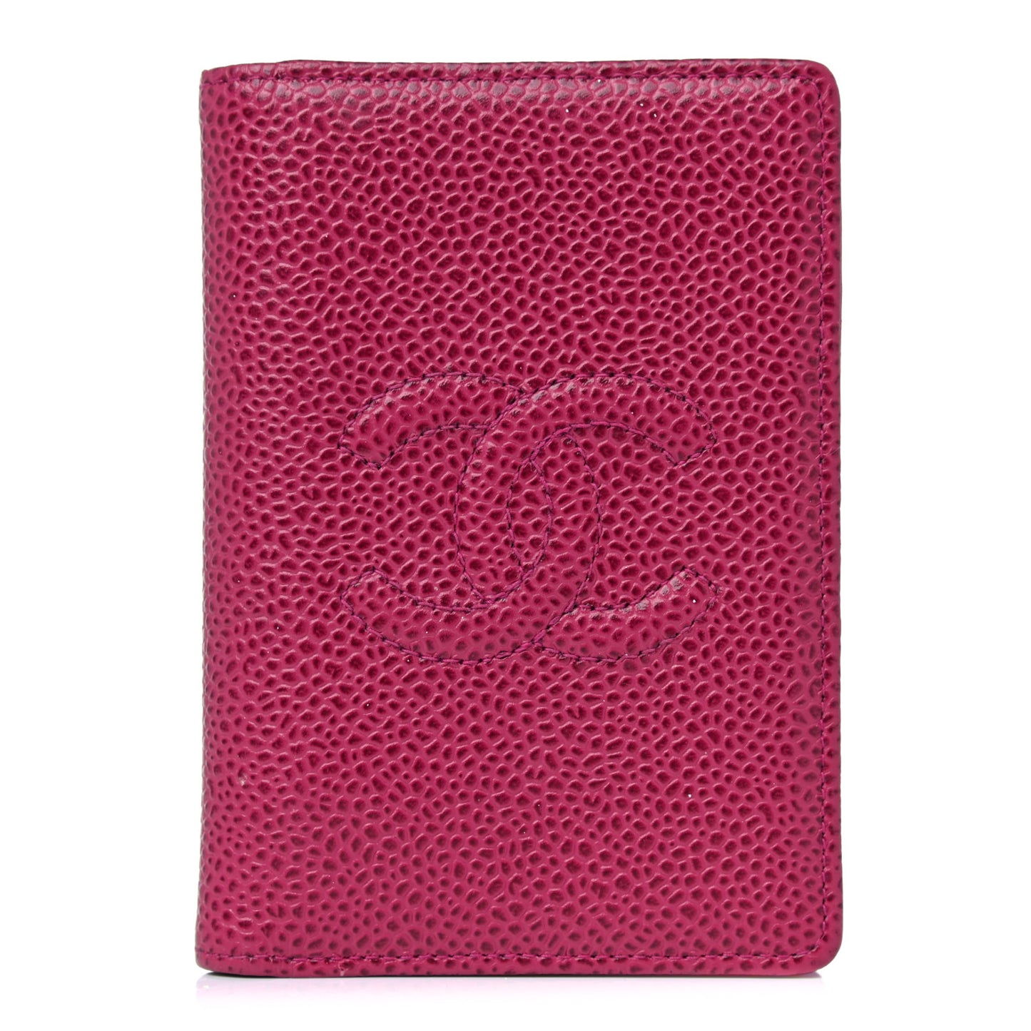 Caviar Timeless CC Card Holder Wallet Dark Pink