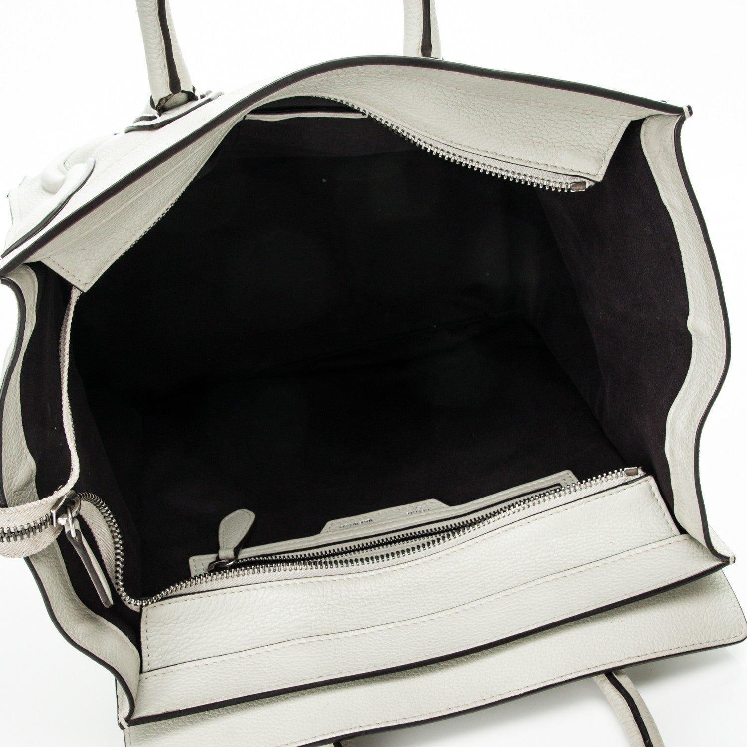Celine Drummed Calfskin Mini Luggage Lune 5 of 9