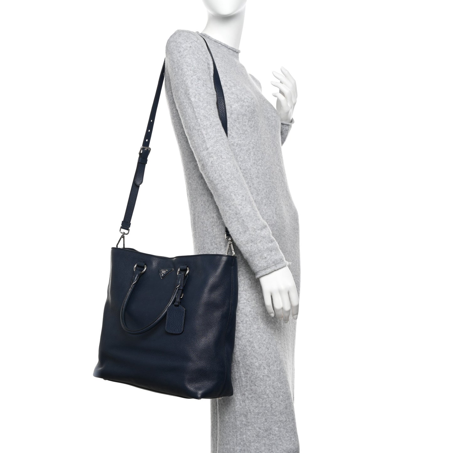 Vitello Daino Shopping Tote Baltico