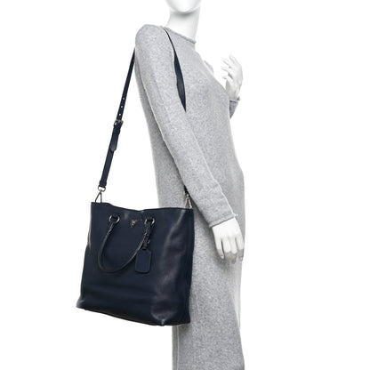 Prada Vitello Daino Shopping Tote Baltico 2 of 10