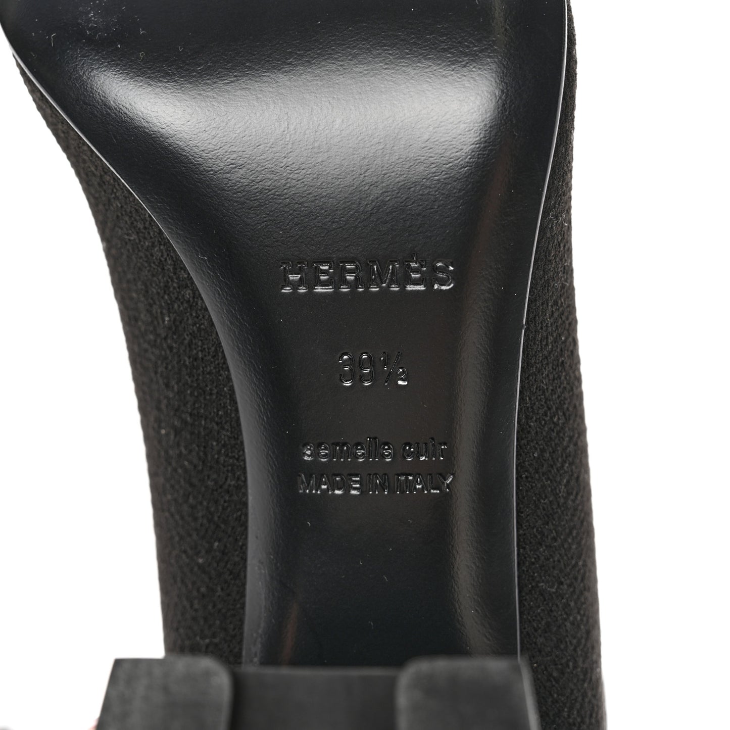 Knit Calfskin Fontaine 60 Boots 39.5 Black
