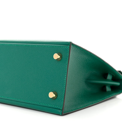 Hermes Epsom Kelly Sellier 25 Malachite 10 of 12