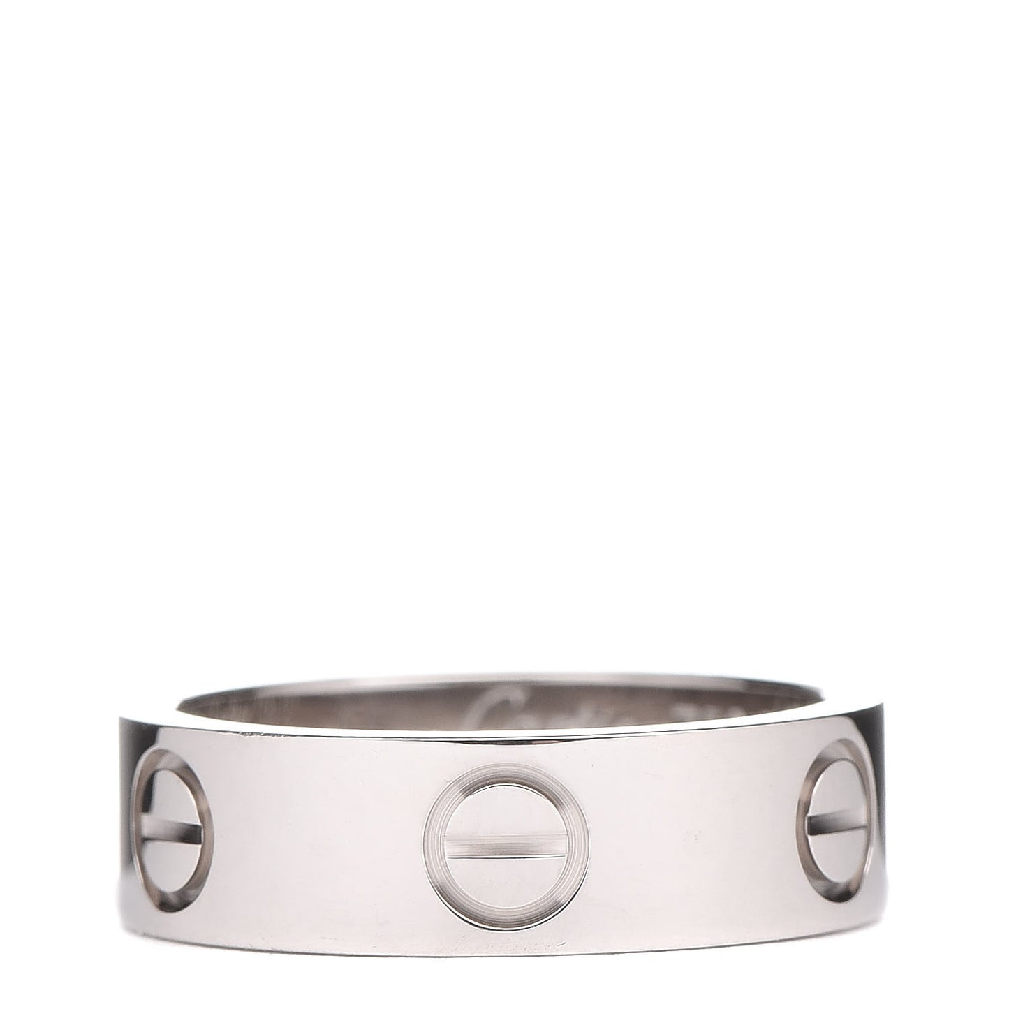 18K White Gold 5.5mm LOVE Ring 51 5.75
