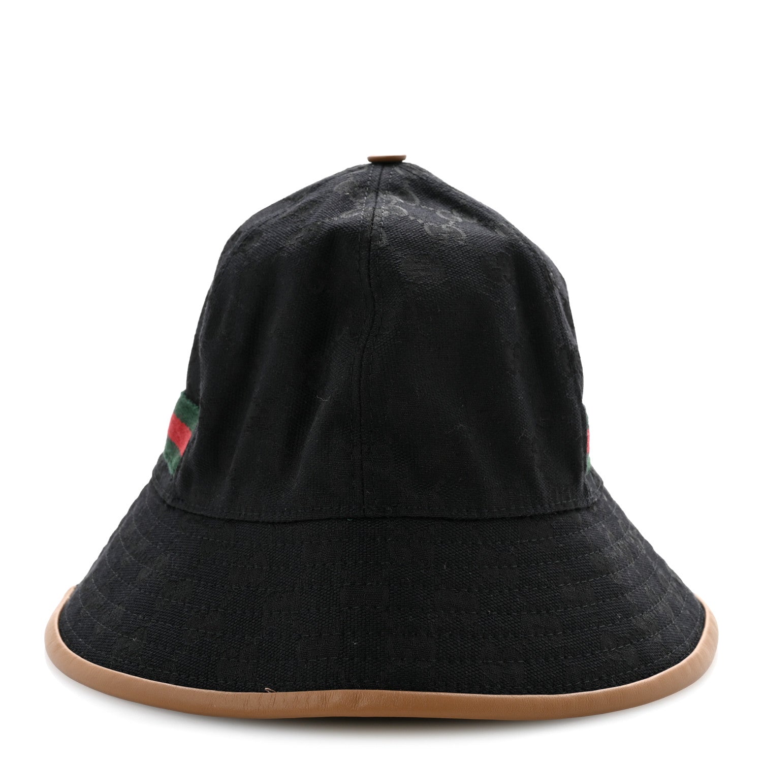 Gucci Monogram Web Bucket Hat S Black 4 of 10