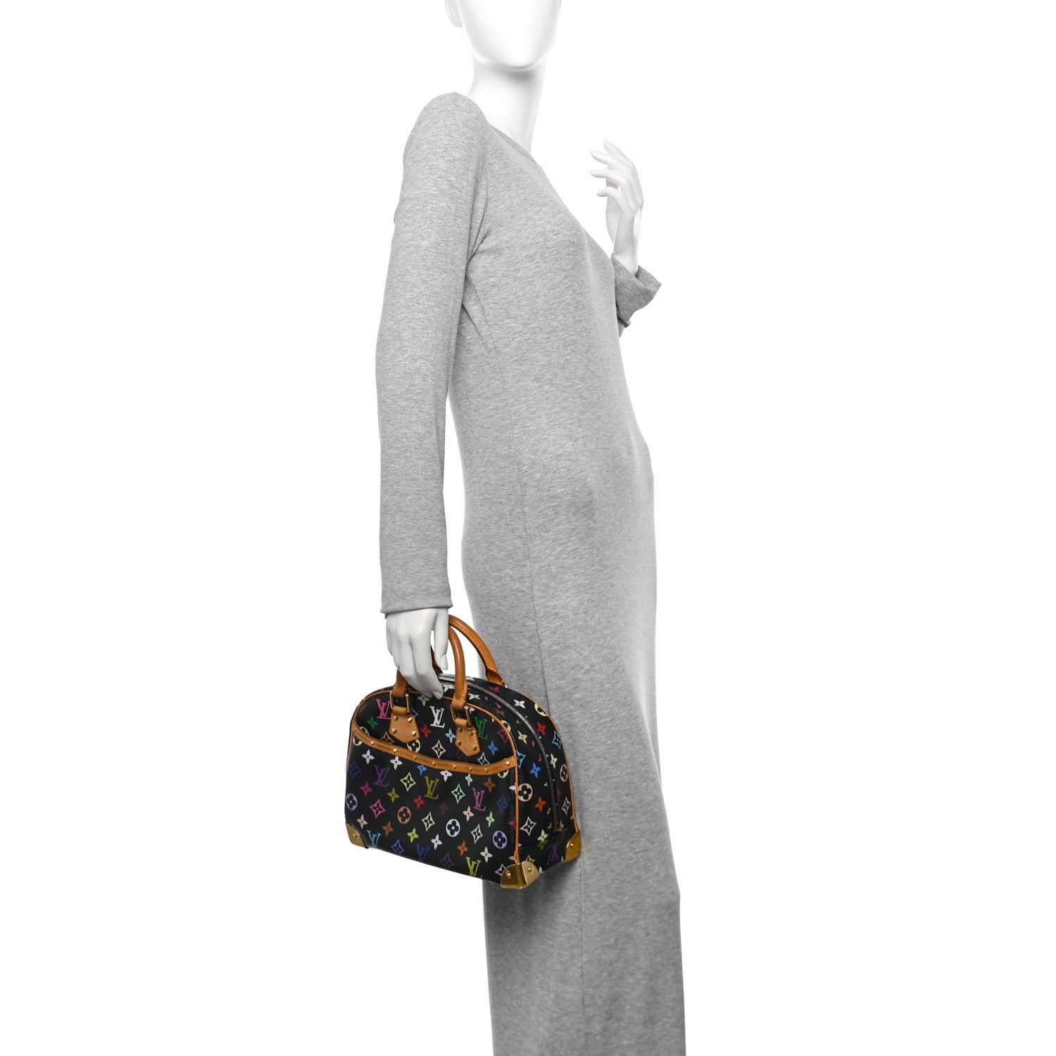 Louis Vuitton Monogram Multicolor Trouville Black 2 of 12