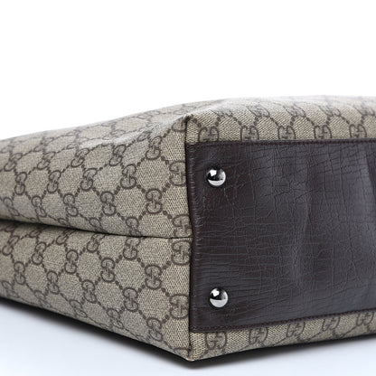 Gucci GG Plus Monogram Small Vertical Tote Dark Brown 7 of 10