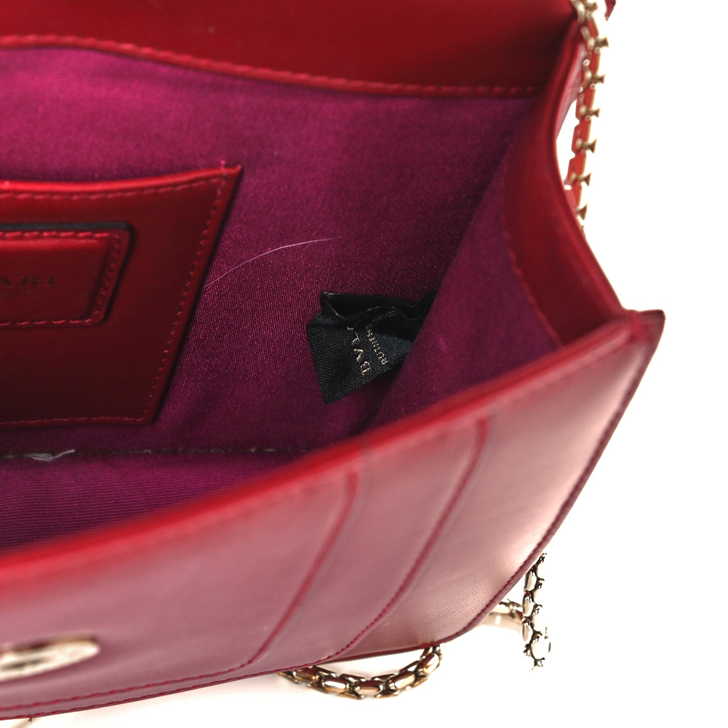 Bulgari Calfskin Serpenti Forever Crossbody Bag Dark Red 6 of 10