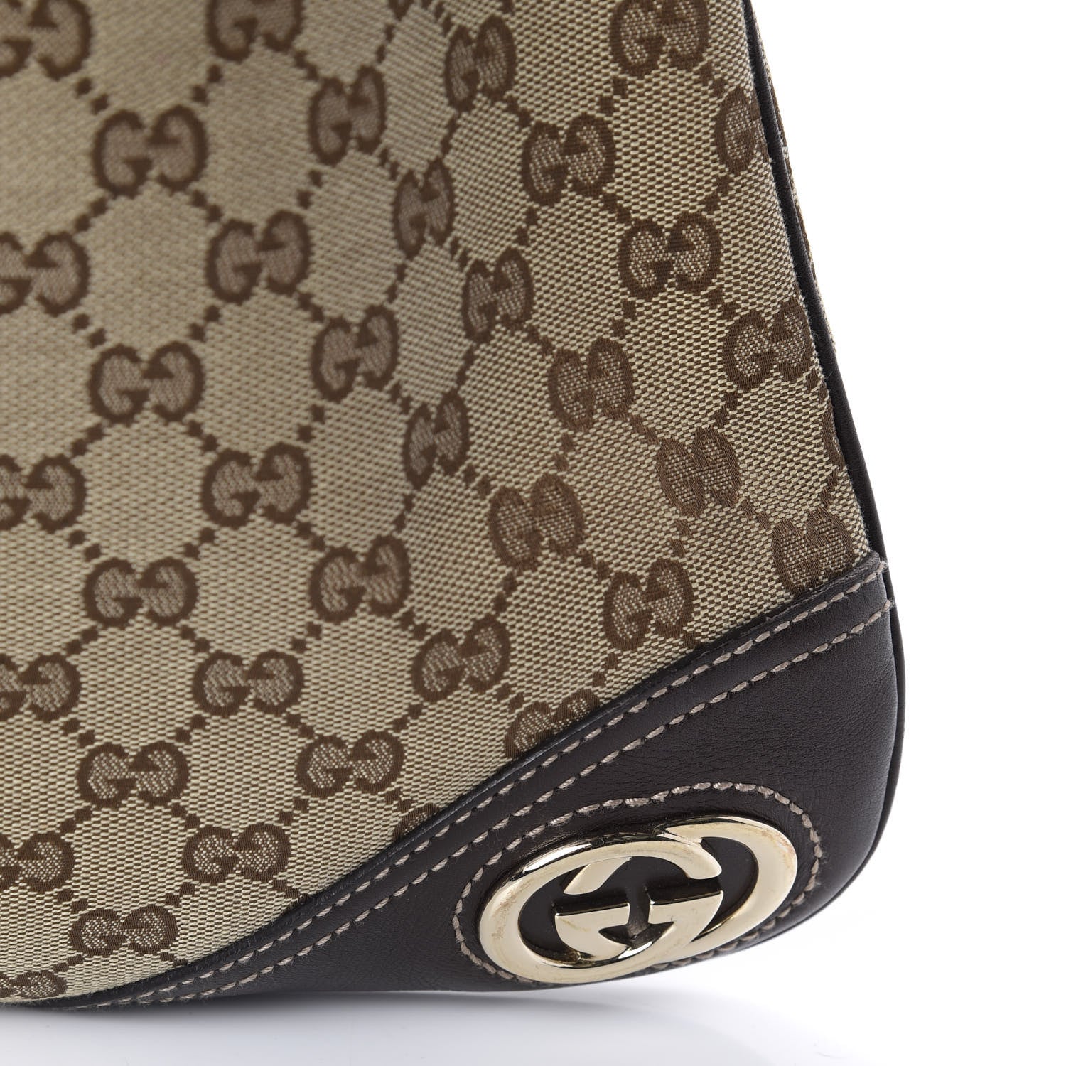 Gucci Monogram GG New Britt Medium Hobo Brown 10 of 12