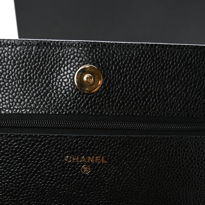 Chanel Caviar Quilted Wallet On Chain WOC Black 5 of 11