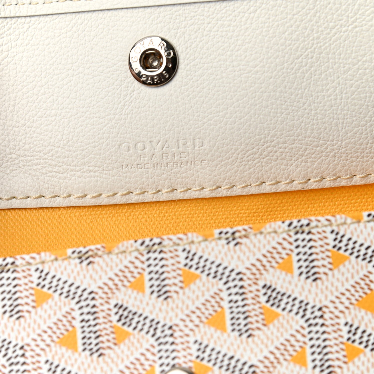 Goyard Goyardine Saint Louis Claire Voie GM White Orange 6 of 7