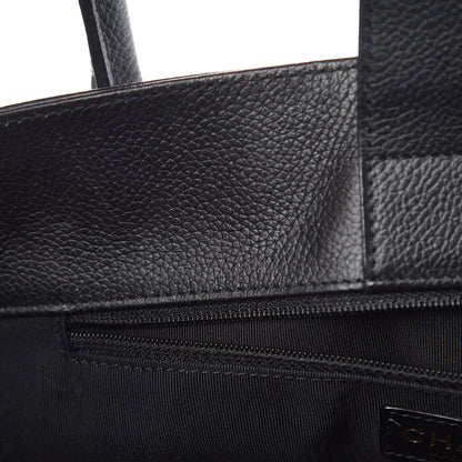 Chanel Calfskin Small Cerf Shopper Tote Black 7 of 10