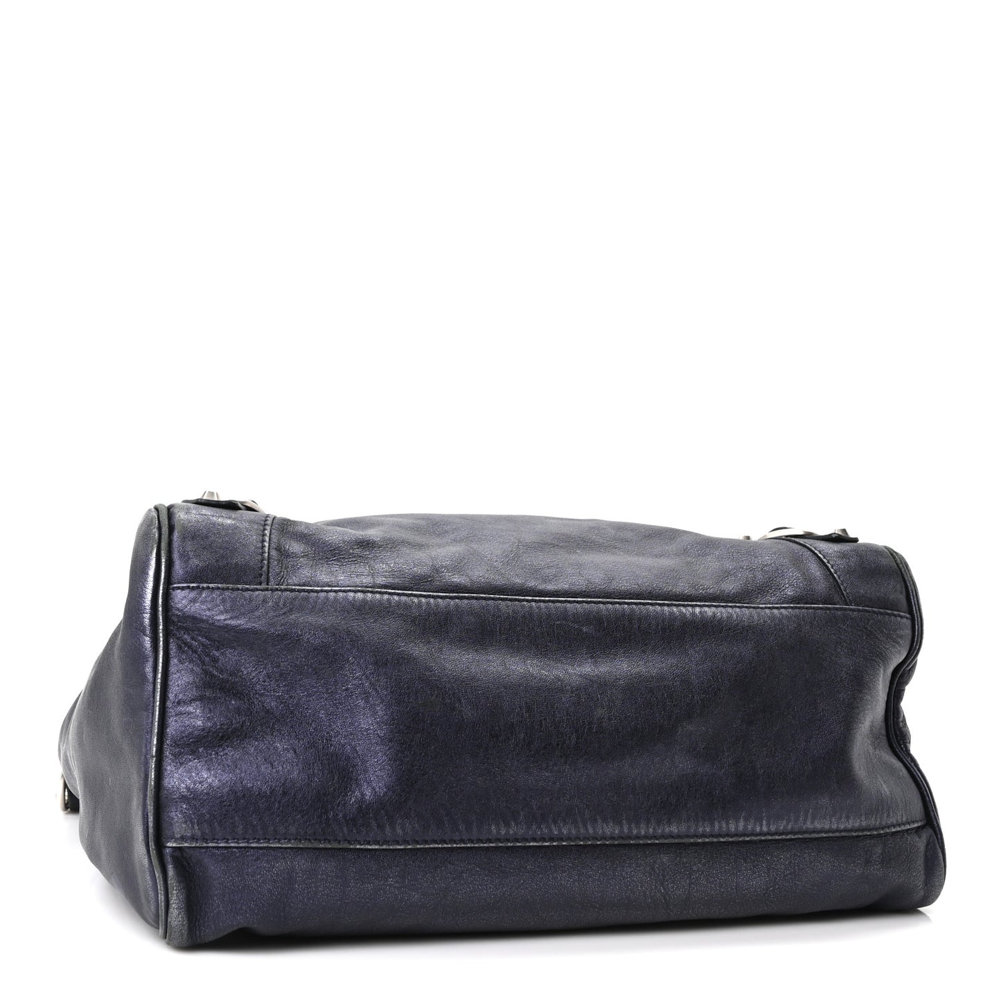Metallic Agneau Classic Silver Hardware Velo Maree