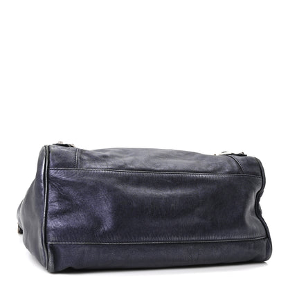 Balenciaga Metallic Agneau Classic Silver Hardware Velo Maree 4 of 10
