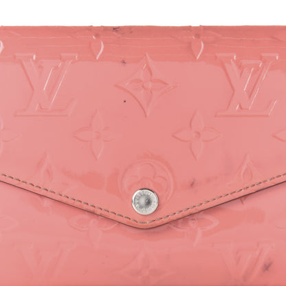 Louis Vuitton Vernis Sarah Wallet NM Poppy 9 of 12