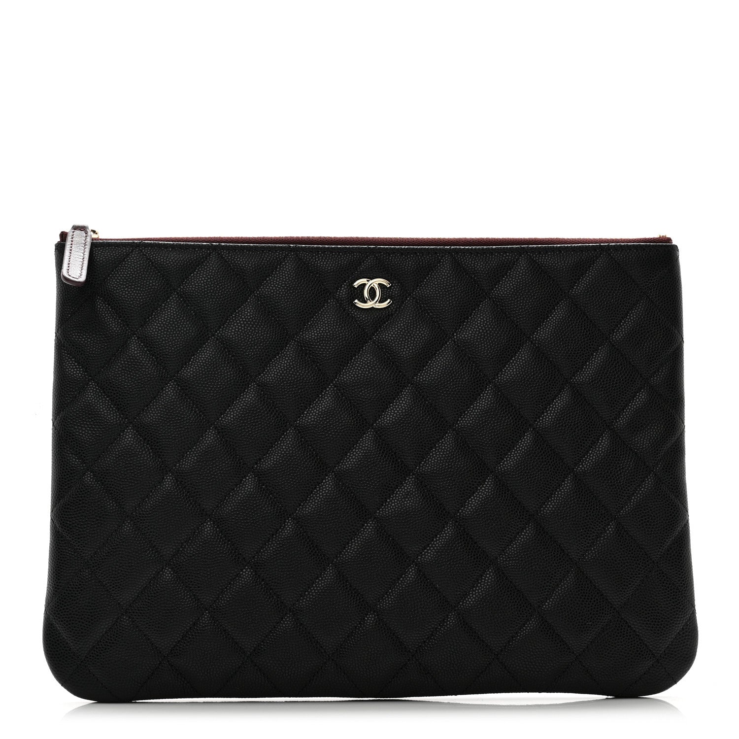 Chanel Caviar Quilted Medium Cosmetic Case Black 1 of 8