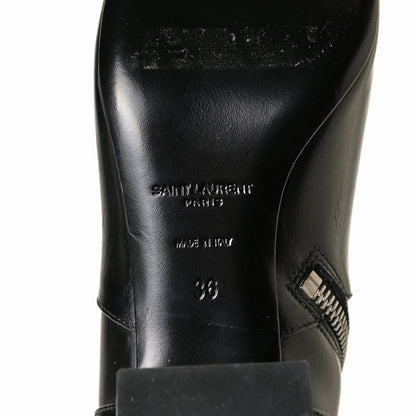 Saint Laurent Ketta Studded Babies 40 Brod Knee High Boots 36 Black 5 of 7