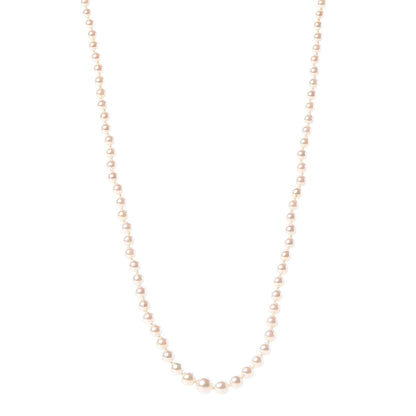 Mikimoto Sterling Silver Akoya Pearl 3.5-7mm Graduated Necklace 1 of 6