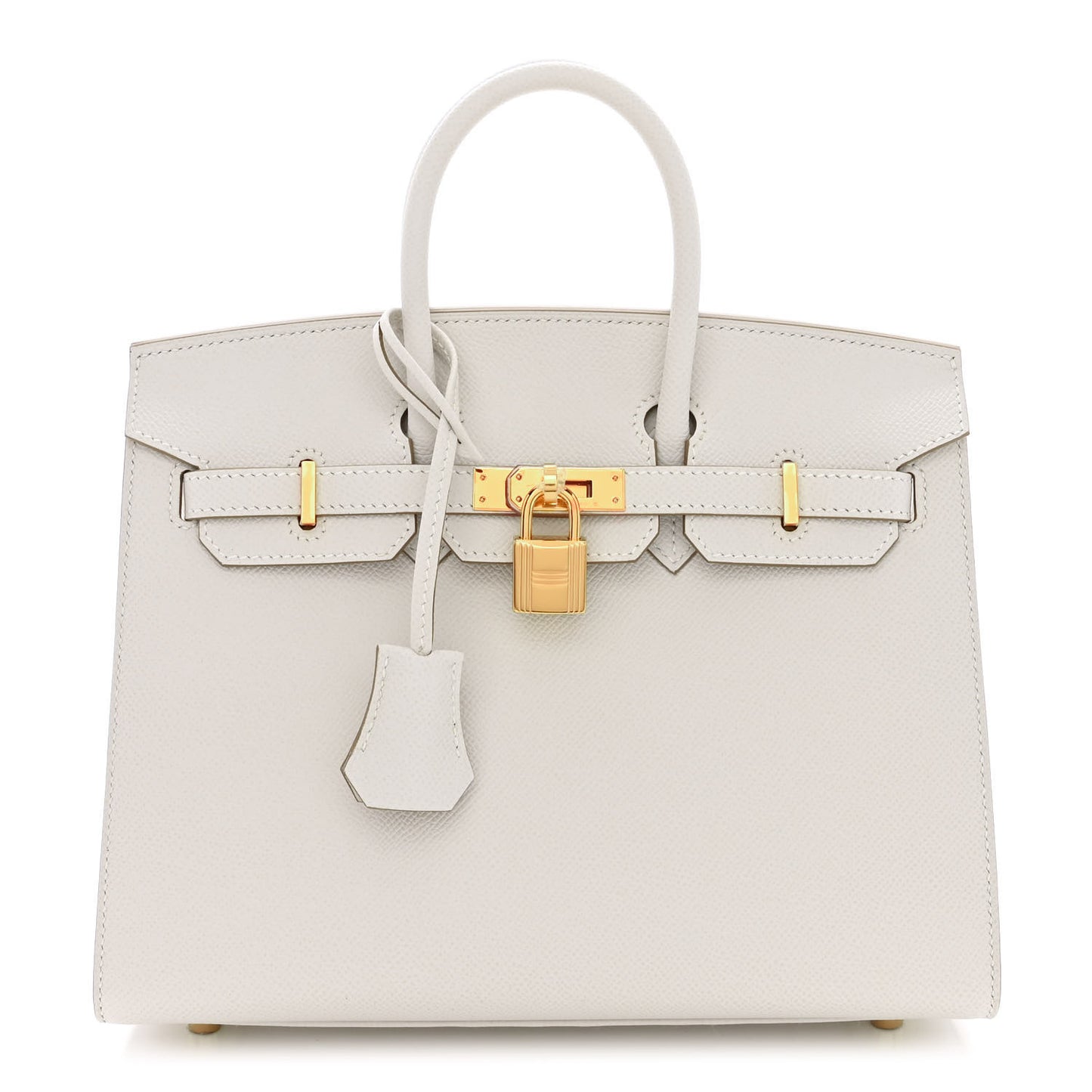Epsom Birkin Sellier 25 Gris Pale