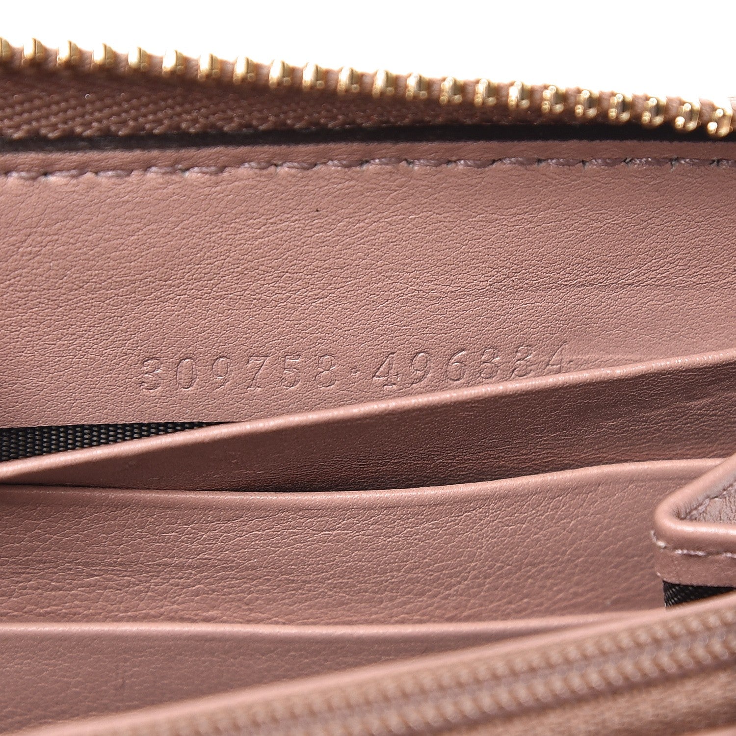 Gucci Patent Microguccissima Nice Zip Around Wallet Dark Cipria 7 of 10