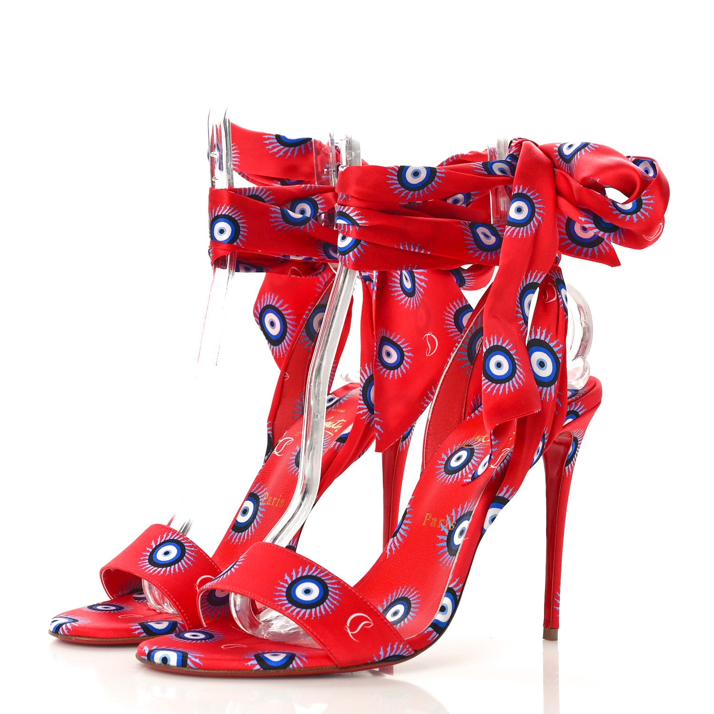 Crepe Satin Greekaba Du Desert 100 Sandal 41 Red