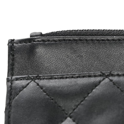 Chanel Lambskin Quilted Wallet On Chain WOC Black 19 of 31