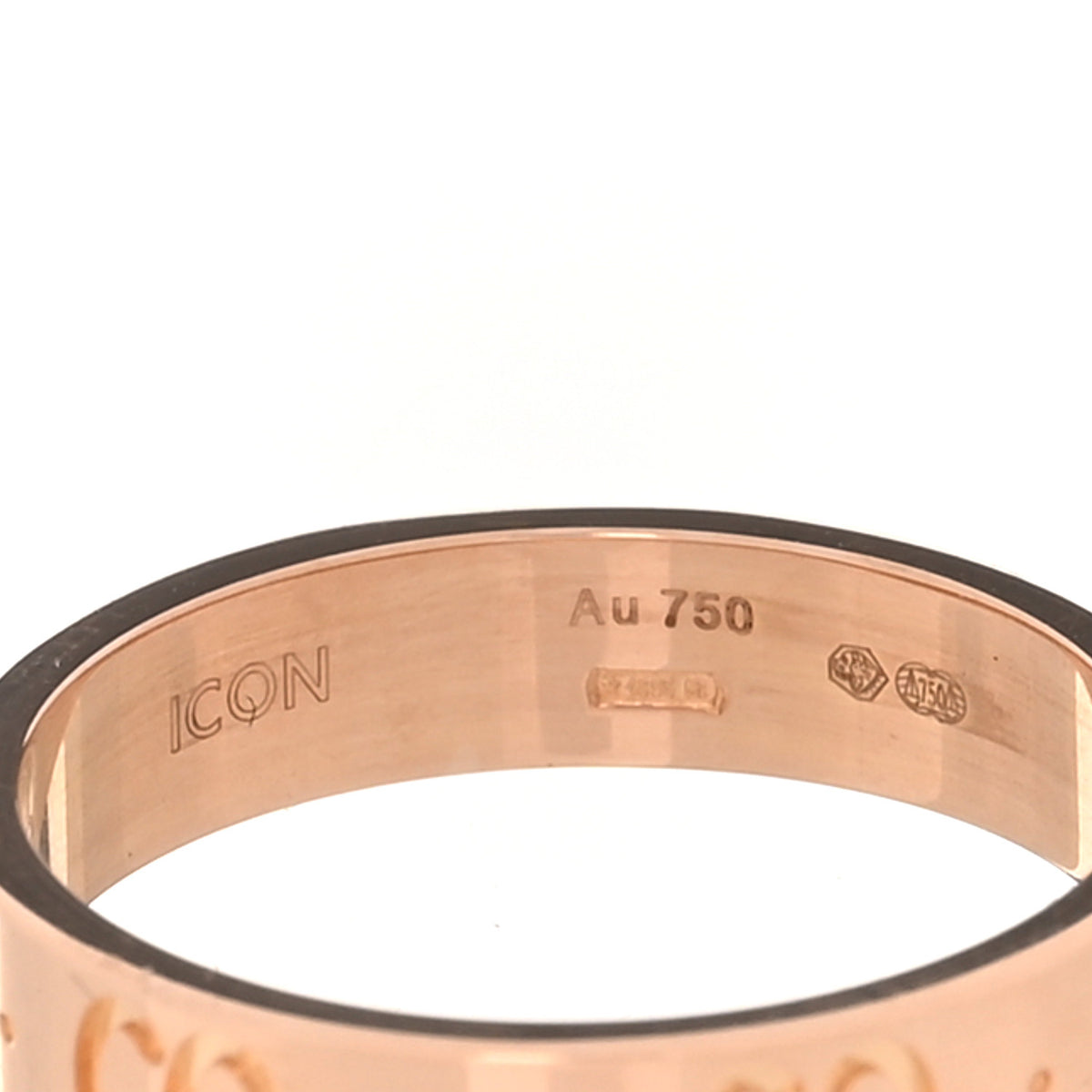 18K Rose Gold 4mm Icon Thin Band Ring 52 6