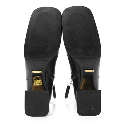 Gucci Nappa Charlotte Horsebit 55mm Ankle Boots 35.5 Black 5 of 17