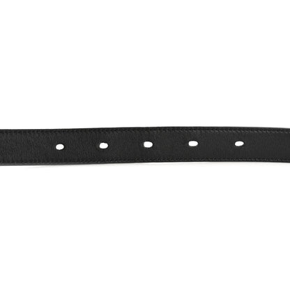 Saint Laurent Smooth Calfskin Monogram Square Buckle Belt 85 34 Black 7 of 9