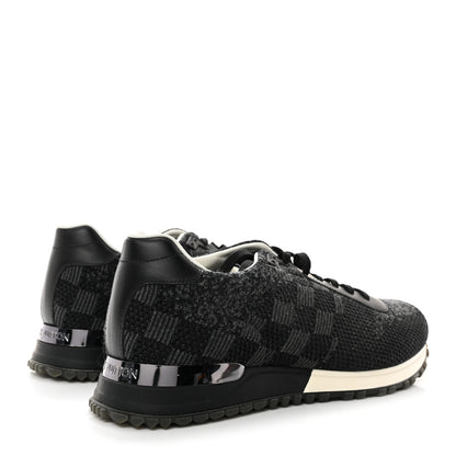 Louis Vuitton Calfskin Damier Run Away Sneakers 8 Graphite 4 of 8