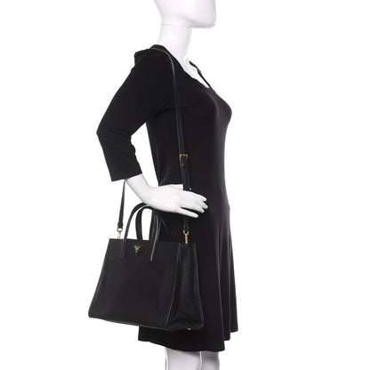 Prada Saffiano Soft Tote Black 2 of 14