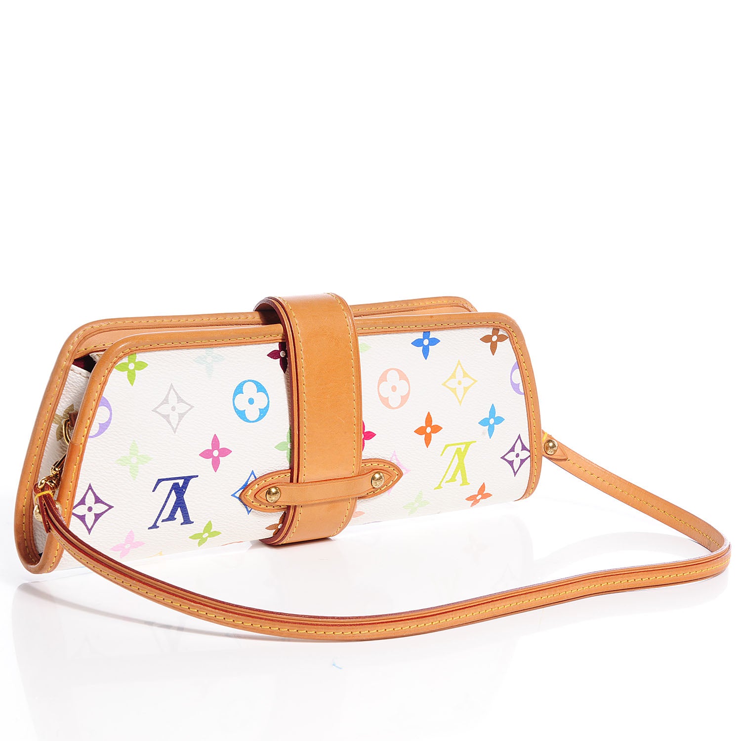 Louis Vuitton Monogram Multicolor Shirley White 3 of 7